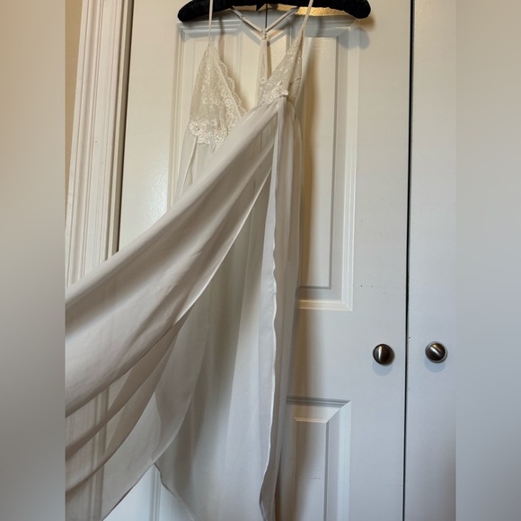 Ambrielle Other - Ambrielle XXL Lace Nightgown Ivory Slip Dress Bridal Loungewear Plus Size